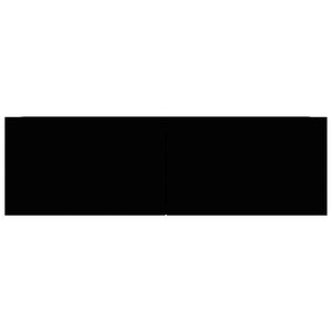 vidaXL TV Cabinets 3 pcs Black Engineered Wood