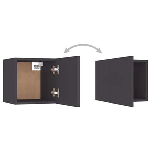 vidaXL 5-Piece TV Cabinet Set Grey Engineered Wood