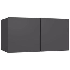 vidaXL 3-Piece TV Cabinet Set Grey Engineered Wood