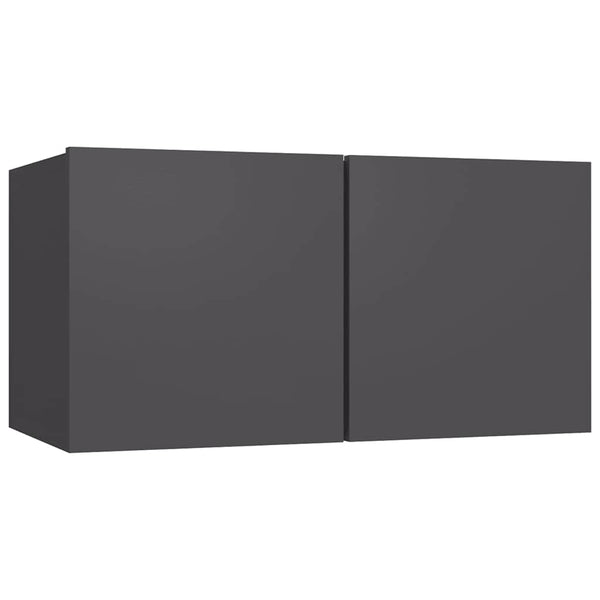 vidaXL 3-Piece TV Cabinet Set Grey Engineered Wood