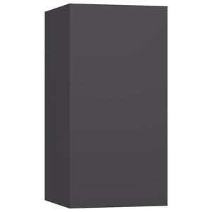 vidaXL 4-Piece TV Cabinet Set Grey Engineered Wood