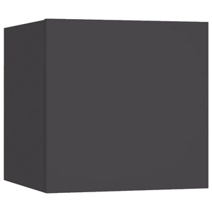 vidaXL TV Wall Cabinets 8 pcs Grey 30.5x30x30 cm