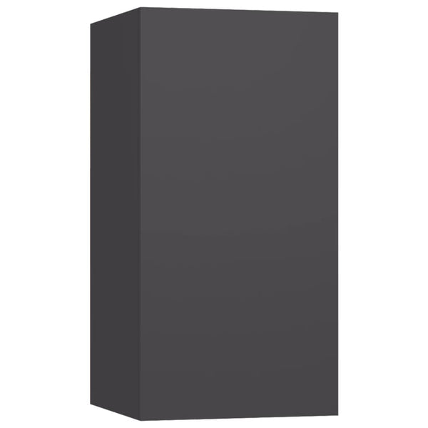 vidaXL TV Cabinets 4 pcs. Gray 30.5x30x60 cm Engineered Wood