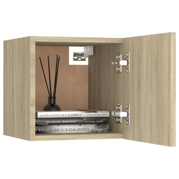 vidaXL 8-Piece TV Cabinet Set Sonoma Oak Engineered Wood