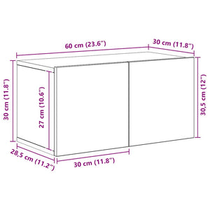 vidaXL 10-piece TV Cabinet Set Sonoma Oak Engineered Wood