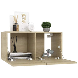 vidaXL 10-piece TV Cabinet Set Sonoma Oak Engineered Wood