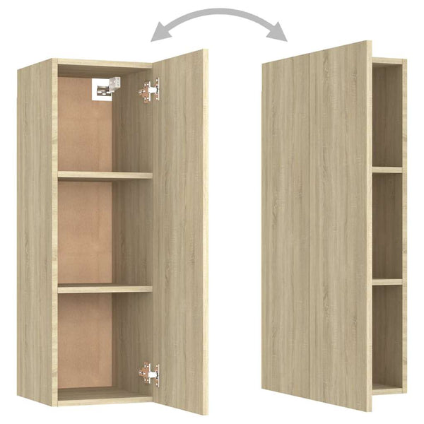 vidaXL 10-piece TV Cabinet Set Sonoma Oak Engineered Wood
