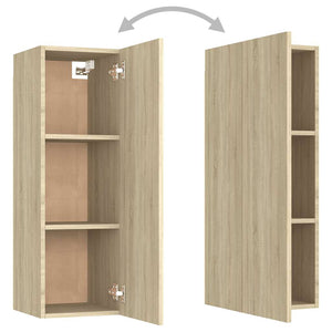 vidaXL 3-Piece TV Cabinet Set Sonoma Oak Engineered Wood