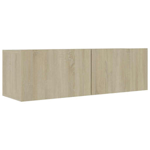 vidaXL 3-Piece TV Cabinet Set Sonoma Oak Engineered Wood