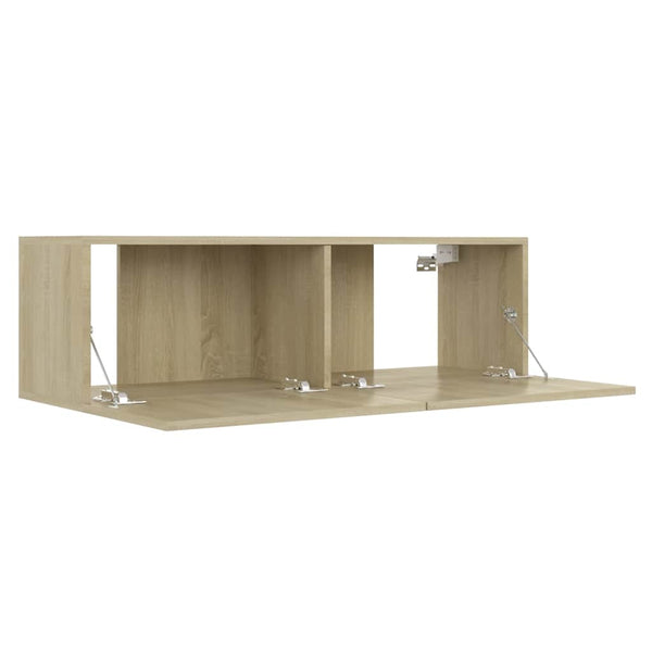 vidaXL 3-Piece TV Cabinet Set Sonoma Oak Engineered Wood