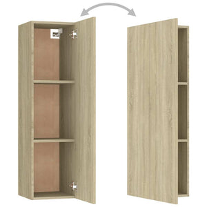 vidaXL 3-Piece TV Cabinet Set Sonoma Oak Engineered Wood