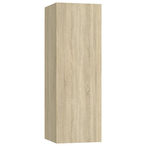 vidaXL 3-Piece TV Cabinet Set Sonoma Oak Engineered Wood