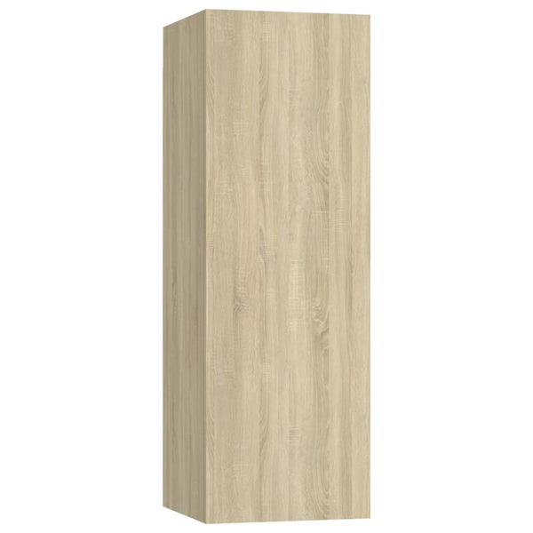 vidaXL 3-Piece TV Cabinet Set Sonoma Oak Engineered Wood
