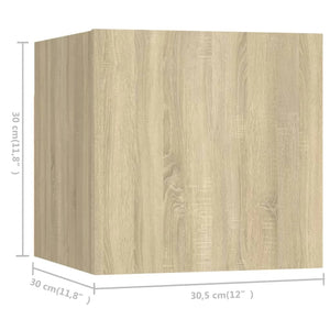 vidaXL 6-Piece TV Cabinet Set Sonoma Oak Engineered Wood