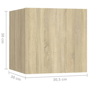 vidaXL 5-piece TV Cabinet Set Sonoma Oak Engineered Wood