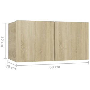 vidaXL 5-piece TV Cabinet Set Sonoma Oak Engineered Wood