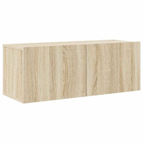 vidaXL 8-Piece TV Cabinet Set Sonoma Oak Engineered Wood