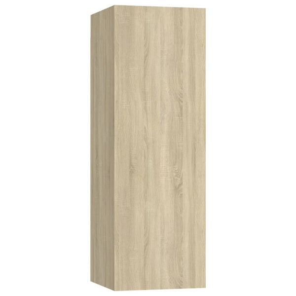 vidaXL 4-Piece TV Cabinet Set Sonoma Oak Engineered Wood