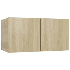 vidaXL 4-Piece TV Cabinet Set Sonoma Oak Engineered Wood