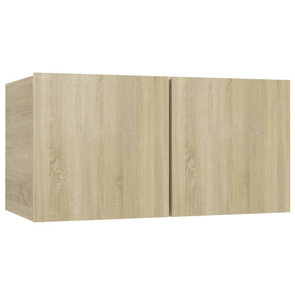 vidaXL 4-Piece TV Cabinet Set Sonoma Oak Engineered Wood