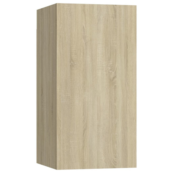 vidaXL 4-Piece TV Cabinet Set Sonoma Oak Engineered Wood