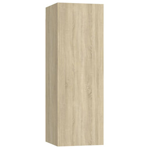vidaXL 4-Piece TV Cabinet Set Sonoma Oak Engineered Wood