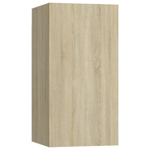 vidaXL 4-Piece TV Cabinet Set Sonoma Oak Engineered Wood