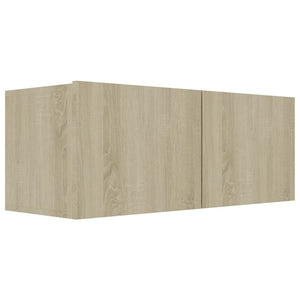 vidaXL 4-Piece TV Cabinet Set Sonoma Oak Engineered Wood