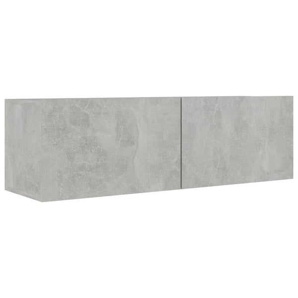 vidaXL 3-Piece TV Cabinet Set Concrete Grey Engineered Wood