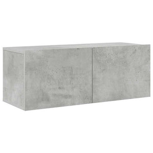 vidaXL 8-Piece TV Cabinet Set Concrete Grey Engineered Wood