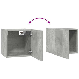 vidaXL 8-Piece TV Cabinet Set Concrete Grey Engineered Wood
