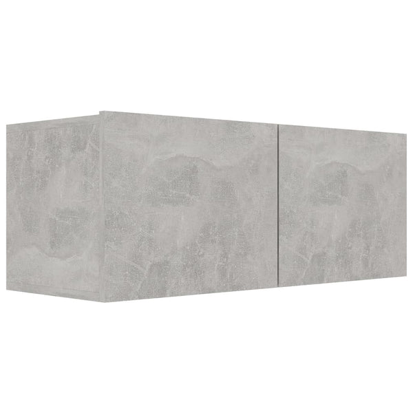 vidaXL 6-Piece TV Cabinet Set Concrete Grey Engineered Wood