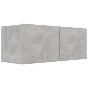 vidaXL 4-Piece TV Cabinet Set Concrete Grey Engineered Wood