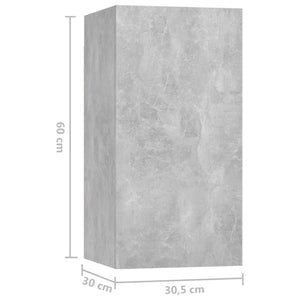 vidaXL 10-piece TV Cabinet Set Concrete Grey Engineered Wood