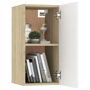 vidaXL 3-Piece TV Cabinet Set White Sonoma Oak Engineered Wood