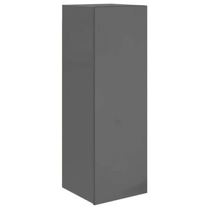 vidaXL 10-Piece TV Cabinet Set High Gloss Grey Engineered Wood