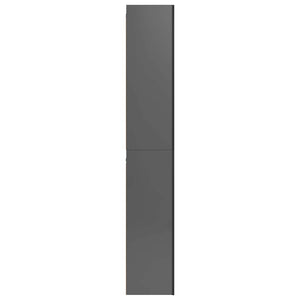 vidaXL 10-Piece TV Cabinet Set High Gloss Grey Engineered Wood