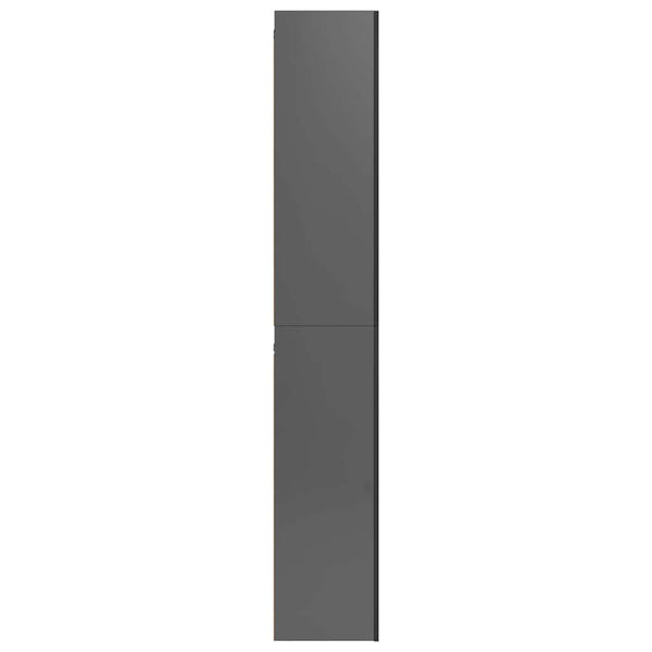 vidaXL 10-Piece TV Cabinet Set High Gloss Grey Engineered Wood