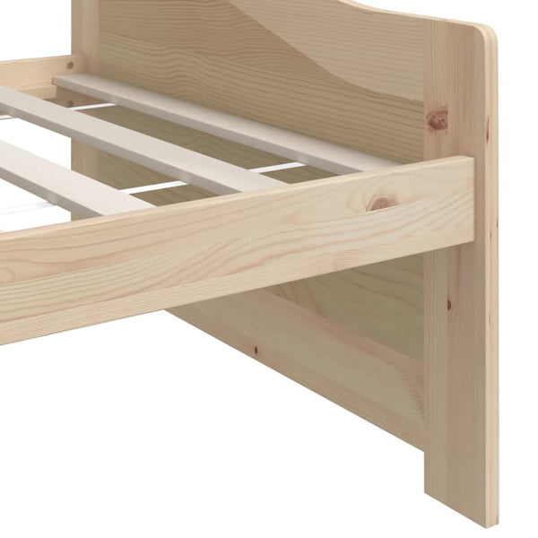 vidaXL Day Bed 3-Seater Solid Pine Wood 90x200 cm