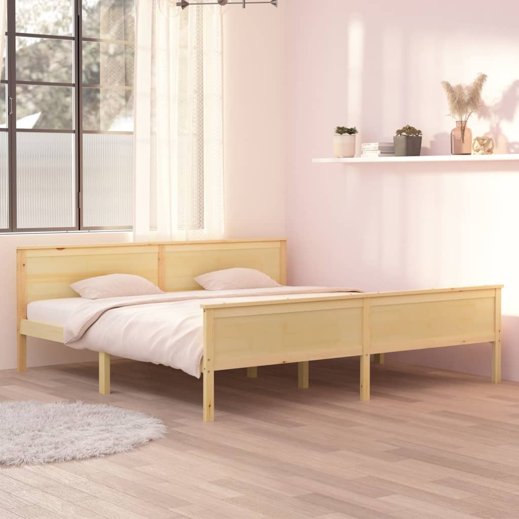 vidaXL Solid Pine Bed 200x200 cm