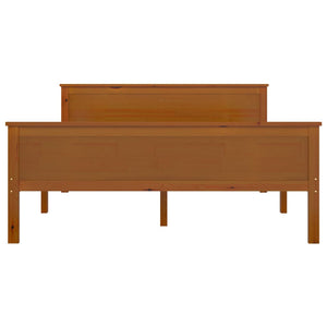 vidaXL Solid Wood Bed Honey Brown Pine Wood 160x200 cm
