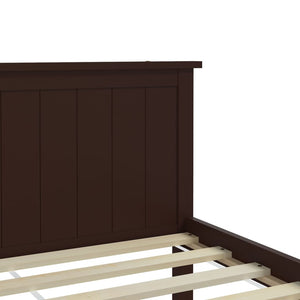 vidaXL Solid Wood Bed Dark Brown Pine 90x200 cm
