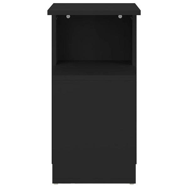 vidaXL Side Table Black 36x30x56 cm Engineered Wood