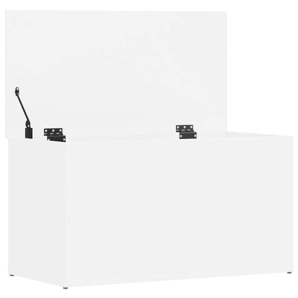 vidaXL Storage Trunk White 84x42x46 cm Engineered Wood