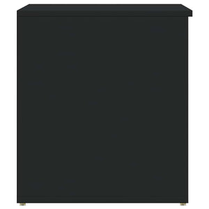 vidaXL Storage Chest Black 84x42x46 cm Engineered Wood