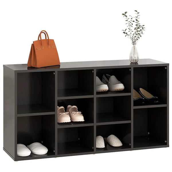 Graue Schuhbank 103 cm