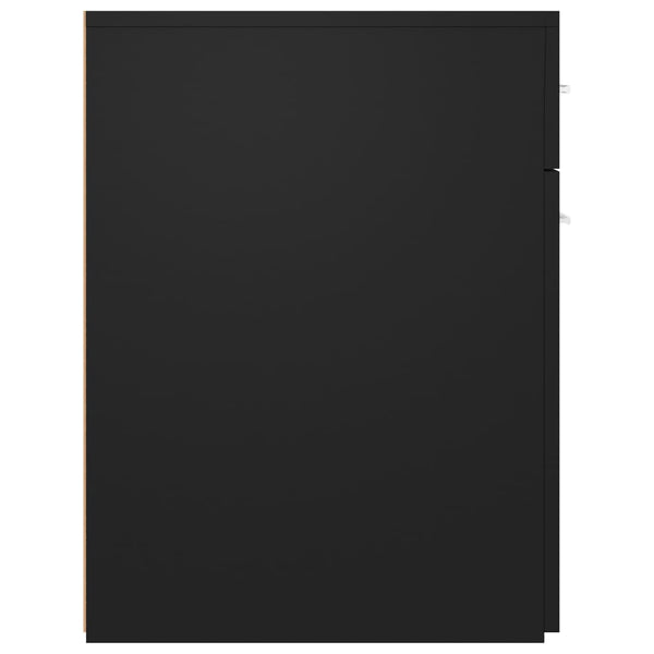 vidaXL Apothecary Cabinet Black 20x45.5x60 cm Engineered Wood