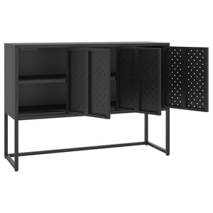 vidaXL Sideboard Black 105x35x75 cm Steel