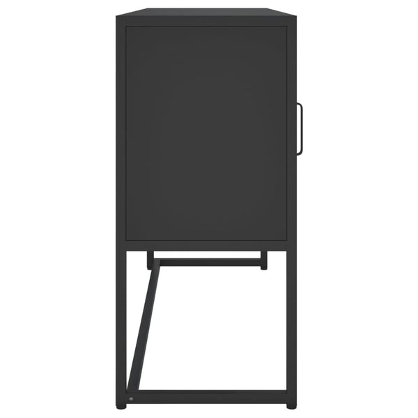 vidaXL Sideboard Black 105x35x75 cm Steel