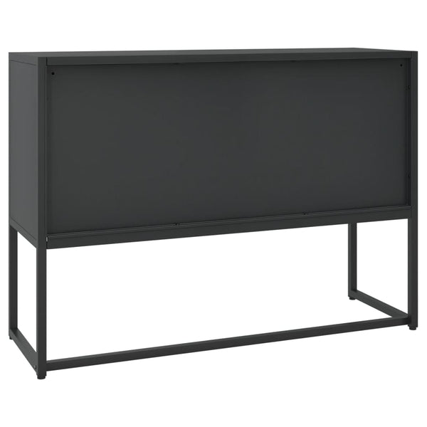 vidaXL Sideboard Black 105x35x75 cm Steel